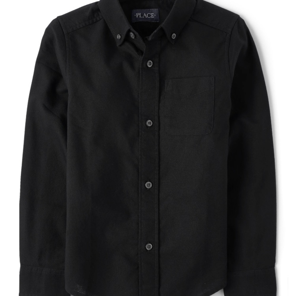 Place Black Collared Shirt